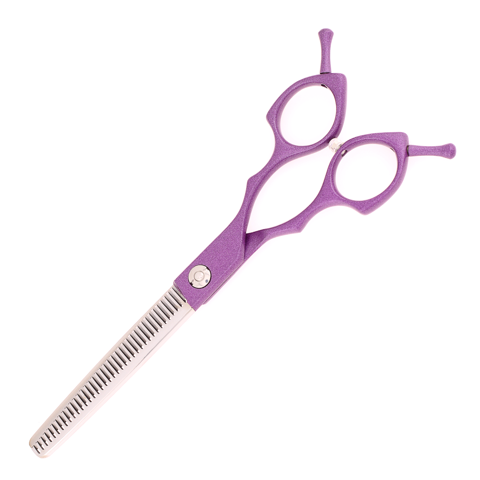 Titan Shears - Thinning Purple Aluminum 440C Convex RH STR 6.5" image 1